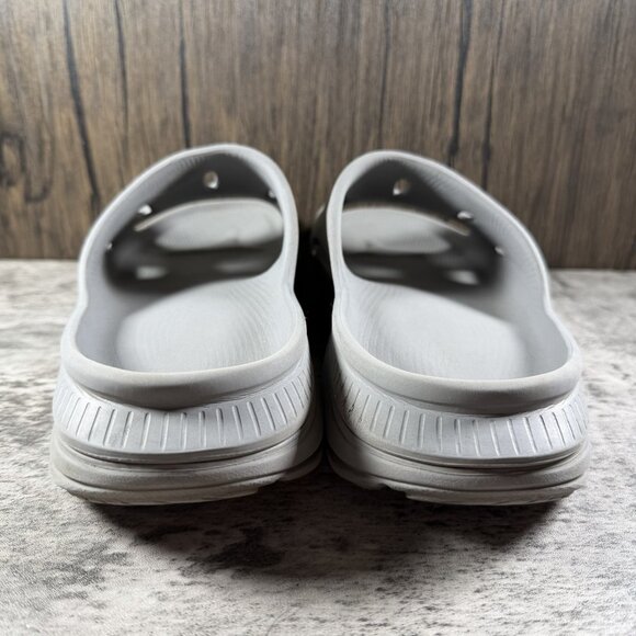 Hoka One One Womens Ora Recovery 3 Gray Open Toe Slip On Slide Sandals Size 7 - Picture 6 of 9